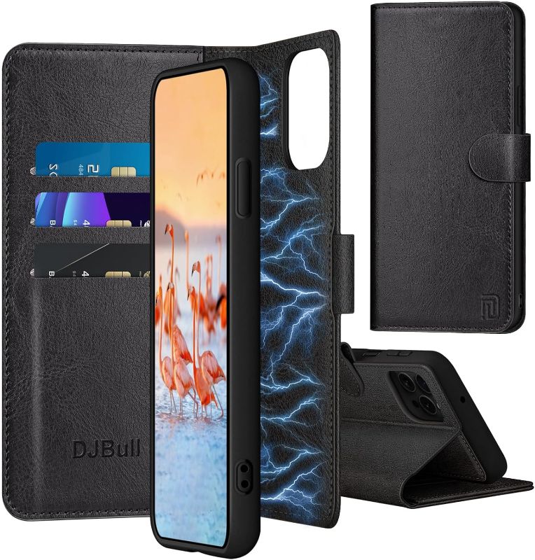 Photo 1 of DJBull for iPhone 14 Pro 6.1 inch 2-in-1 Detachable Wallet case with Credit Card Holder?RFID Blocking?,Flip Folio Book PU Leather Protective Cover Women Men for Apple 14 Pro Phone case Black 