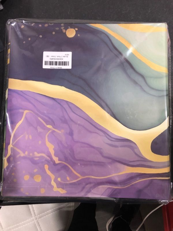 Photo 1 of 2 Pieces 3 Ring Binder Cute Binders 1 Inch Marble Binder with 10 Tab Dividers and 2 File Folder Labels Hardcover Decorative Binders for Home School Office (Delicate Style)