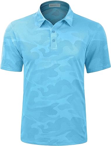 Photo 1 of [Size XL] Wancafoke Mens Golf Shirt Moisture Wicking Quick-Dry Short Sleeve Casual Polo Shirts for Men 