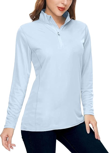 Photo 1 of [Size L] FairyLavie Women's UPF 50+ Long Sleeve Hiking Shirts Sun Protection Outdoor T-Shirt Lightweight Quick Dry Tops for Workout