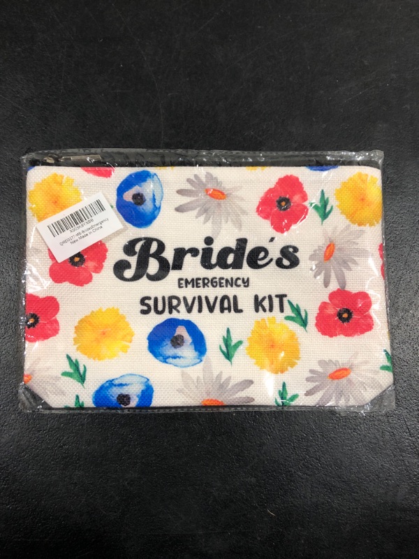 Photo 1 of Funny Bride Gifts Makeup Bag Engagement Gift Bridal Shower Gift Bride to Be Gifts Bachelorette Party Favors Gifts for Bride Newly Engaged Women Friends Her Birthday Bride's Emergency Survival Kit