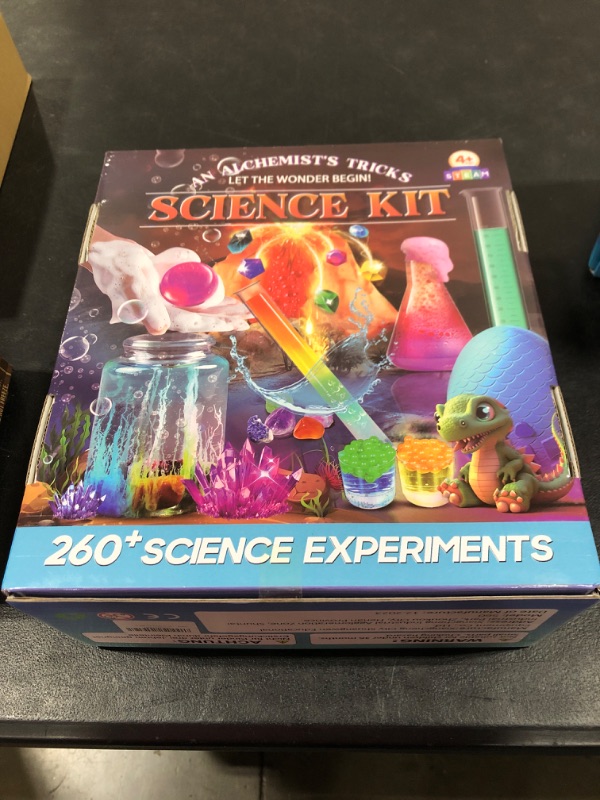 Photo 2 of 260+ Science Experiments - Over 120 pcs Science Kits for Kids Age 5-7-9-12, Boys Girls Pre School Chemistry Set & STEM Learning Educational Toys, Birthday Gifts Christmas Stocking Stuffers for Kids 