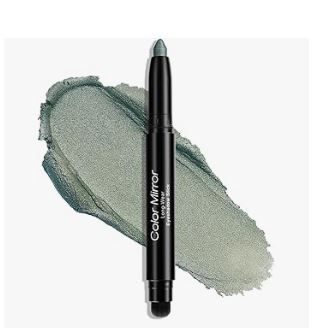 Photo 1 of Cream Eyeshadow Stick, Long Lasting Waterproof Silky Formula Eye Shadow Pencil with Brush, Glitter Hypoallergenic Eyeshadow Stick Makeup Eye Brightener Pencil- Jade Shimmer