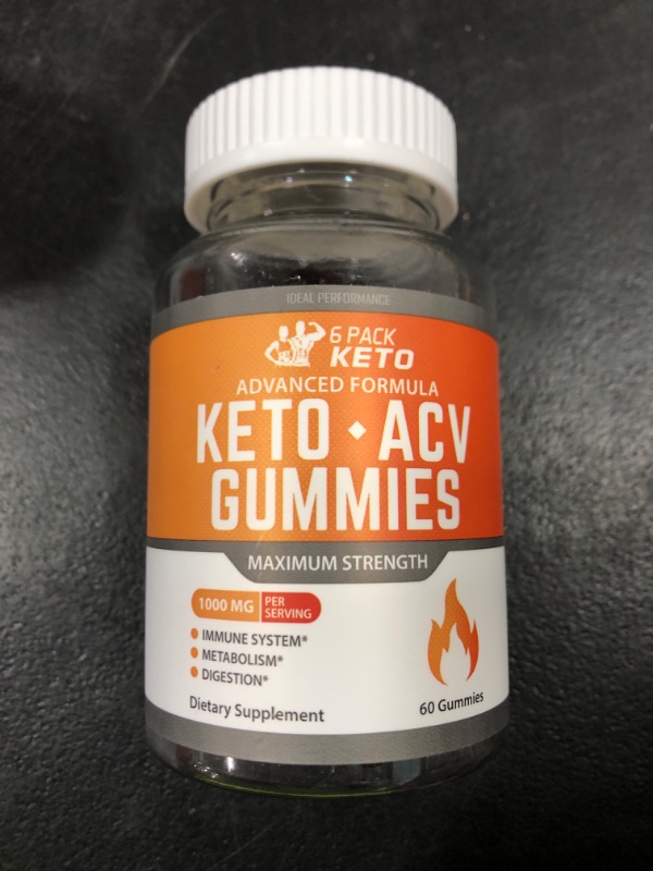 Photo 2 of (1 Bottle) 6 Pack Keto ACV Gummies Weight Loss - 60 Gummies
