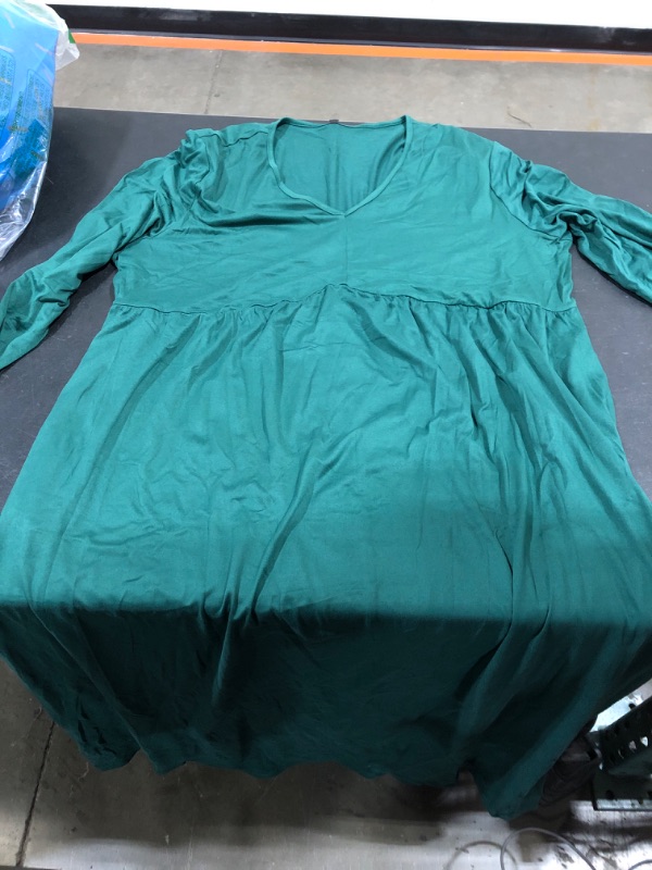 Photo 2 of [Size 2XL] Women's Long Dress- Emerald