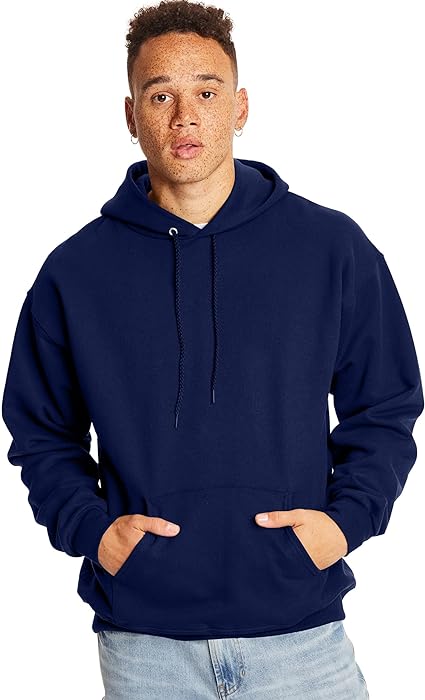 Photo 1 of [Size XL] Hanes Men's Ultimate Sweatshirt, Heavyweight Fleece Hoodie, Cotton Sweatshirt for Men- Navy

