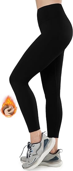 Photo 1 of [Size XL] Yvette Women Thermal Fleece Lined Leggings Thick Soft Warm High Waisted Tummy Control Yoga Pants for Winter
