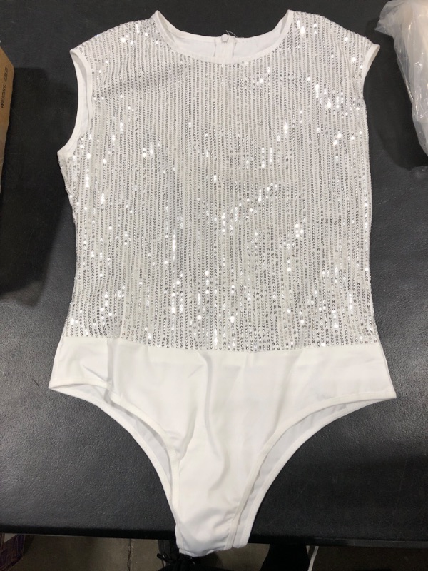 Photo 2 of [Size L] Glitter Sequence Bodysuit