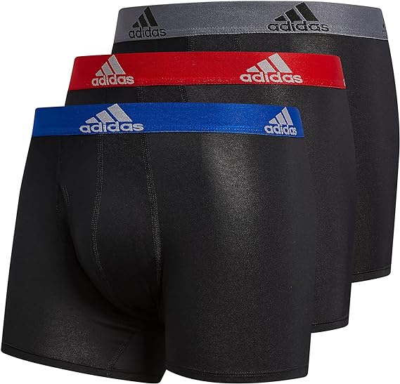 Photo 1 of [Size 4XL] adidas Men's Climalite Trunks Underwear (3 Pack)