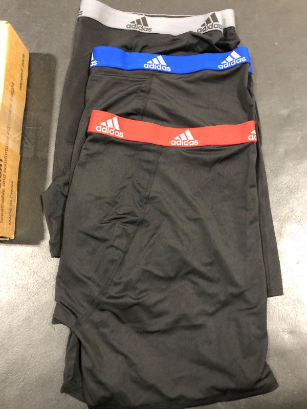 Photo 2 of [Size 4XL] adidas Men's Climalite Trunks Underwear (3 Pack)