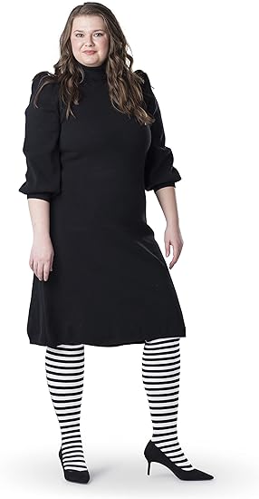 Photo 1 of [Size 1-2] Silky Toes Plus Size Tights for Women Opaque Microfiber- 1 or 2 Pairs Solid ColoredWhite/Black