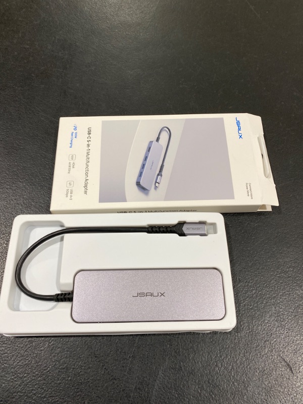 Photo 2 of JSAUX HB0501 USB-C 5 IN 1 MultiFunction USB C Adapter
