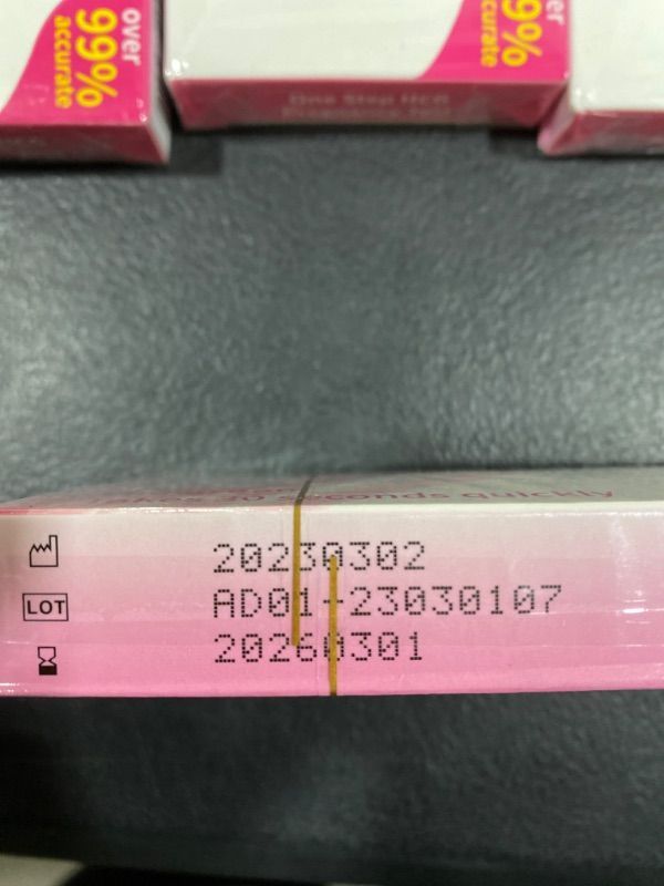 Photo 1 of 10 PACK HCG Pregnancy Tests 1 Test/Bag 3 Tests/Box, Woman Individually Sealed Early Pregnancy Home Detection Kits- EXP 01/2026