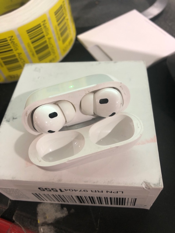 Photo 5 of Apple AirPods Pro (2nd Generation) Wireless Ear Buds with  Charging, Up to 2X More Active Noise Cancelling Bluetooth Headphones, Transparency Mode, Adaptive Audio, Personalized Spatial Audio