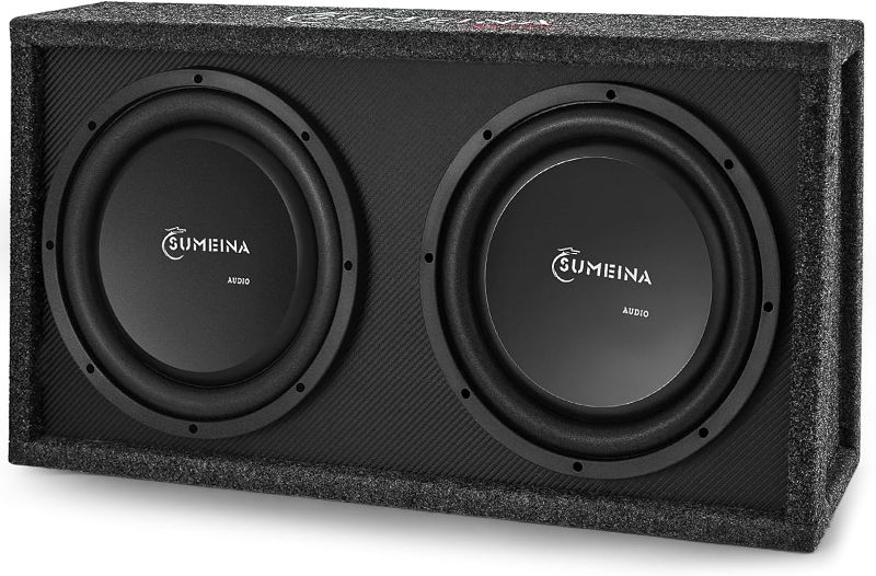 Photo 1 of 12" Dual Loaded Compact Active Subwoofer System, 1200W Audio Bass Subwoofer Sub, 150W RMS Subwoofer Enclosure with Integrated Amplifier