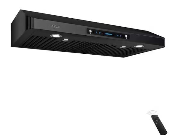 Photo 1 of iKTCH
30 in. 900 CFM Ducted Under Cabinet Range Hood in Stainless Steel with LED light