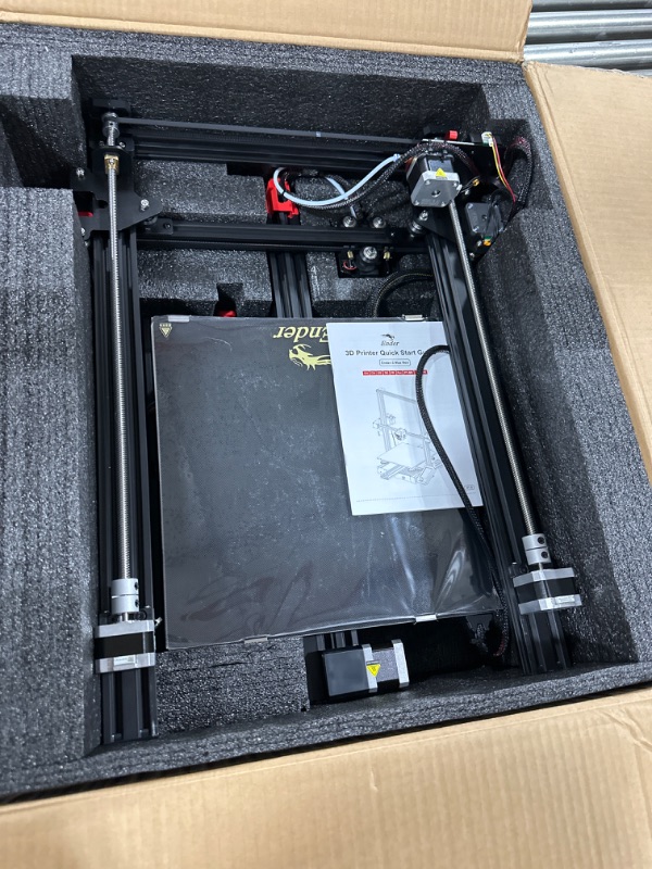 Photo 2 of Creality Ender 3 Max Neo 3D Printer, CR Touch Auto Leveling Bed Dual Z-Axis Full-metal Extruder Silent Mainboard Filament Sensor FDM 3D Printers for Kid Beginners, Large Printing Size 11.8x11.8x12.6in