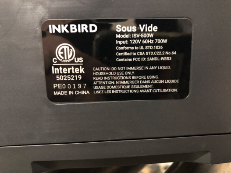 Photo 4 of Inkbird WIFI Sous Vide Machine ISV-100W| 1000W Sous-Vide Cooker Immersion Circulator with 14 Preset Recipes on APP and Thermal Immersion, Fast-Heating with Timer (ISV-500W)