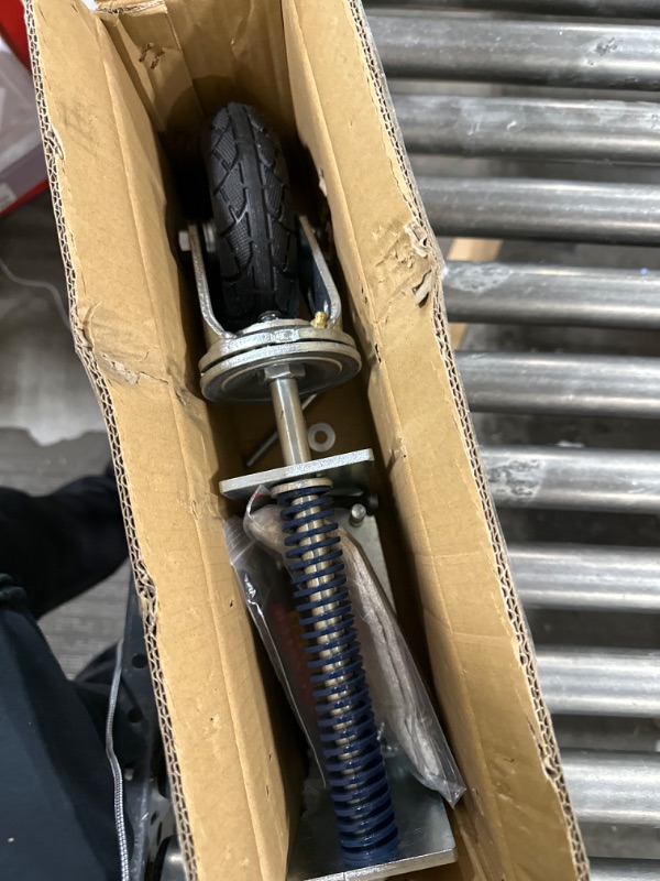 Photo 1 of Uscaster Gate Wheel Caster 6 Inch 360 Degree Swivel Inflatable Tire 250LB Weight Capacity Heavy Duty Casters for Metal Tube Swing and Wooden Gates (6inch-250bl(Wooden))