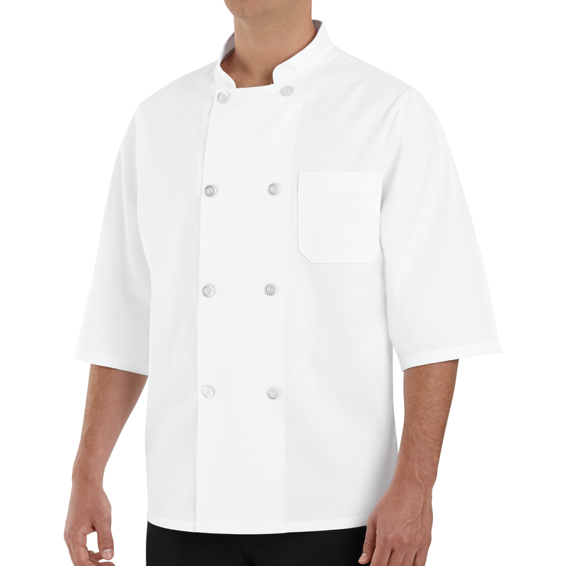 Photo 1 of [Size XL] Red Kap 1/2 Sleeve Chef Coat