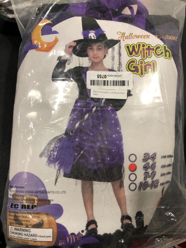 Photo 1 of [Size 4-6T] Witch Costume Set- Hat and Dress