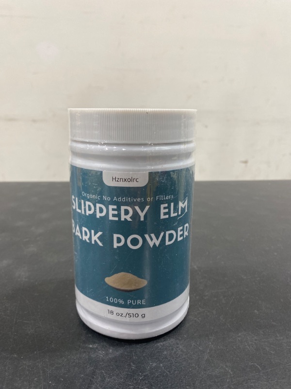 Photo 2 of 18 oz Organic Slippery Elm Powder, Organic Slippery Elm Bark Powder, 100% Pure & Natural, Food-Grade, Helps Soothe The Throat and Coughing, Vegan, Pet Friendly