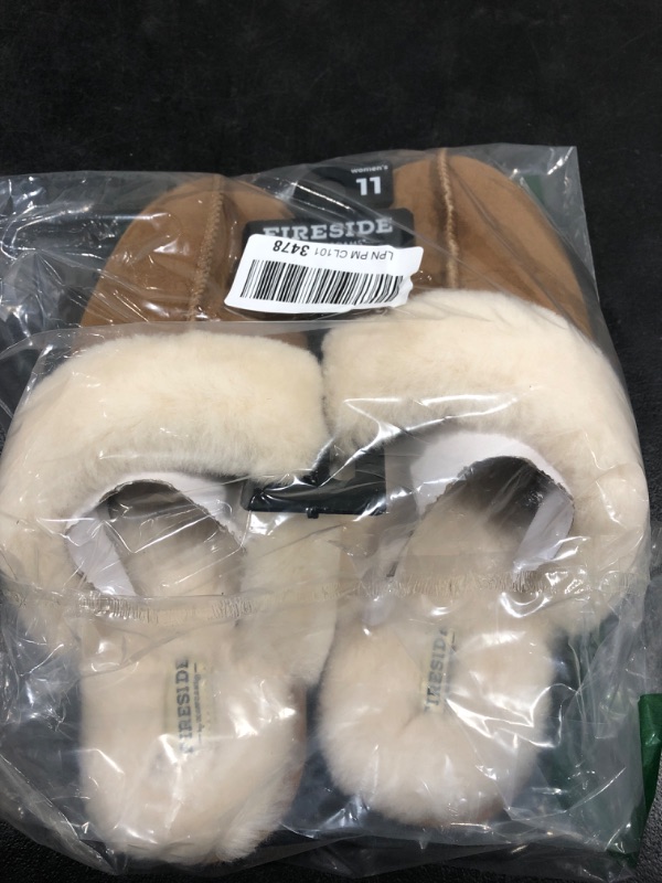 Photo 2 of Dearfoams SIZE 11 Women's Fireside Sydney Shearling Fur Indoor/Outdoor Scuff Slipper