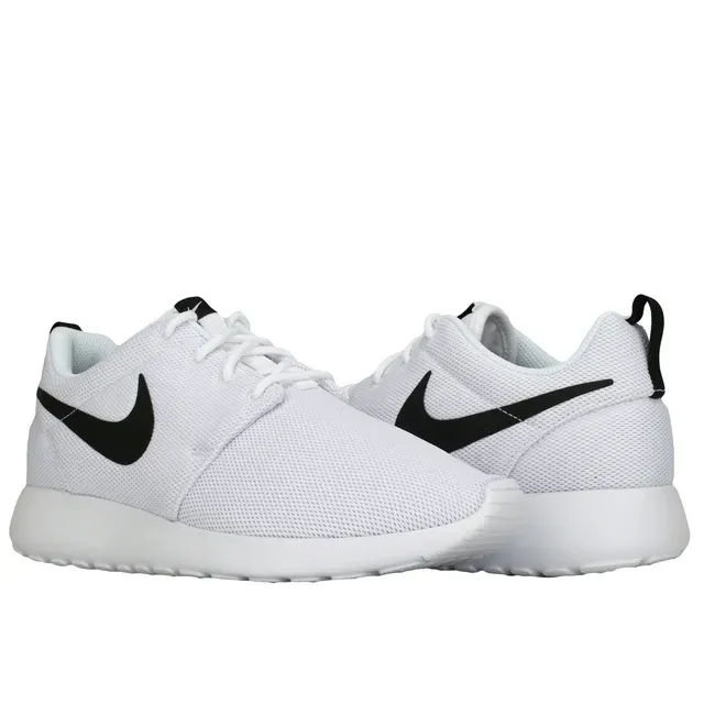 Photo 1 of [Size 8.5] Nike Women's Roshe One White / Black Ankle-High Cotton Sneaker