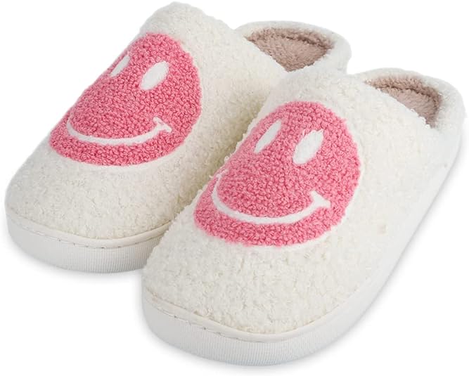 Photo 1 of [Size 9-10] Ladies Slippers- Pink Smile