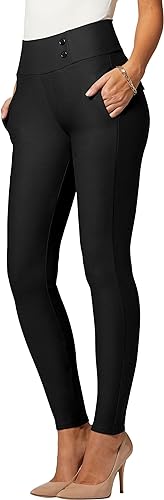 Photo 1 of [Size S] Conceited Women's Premium Stretch Slim Leg Dress Pants with Pockets - Wear to Work - Ponte Treggings

