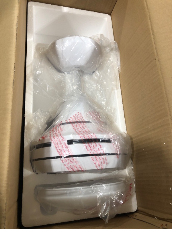 Photo 1 of Ceiling Fan with Lights, Modern 48 Inch White Ceiling Fan with Remote Control, 5 Reversible Blades, Quiet Motor, Adjustable Color,Adjustable light and dark?For Bedroom,Living Room, Dining room, Patios