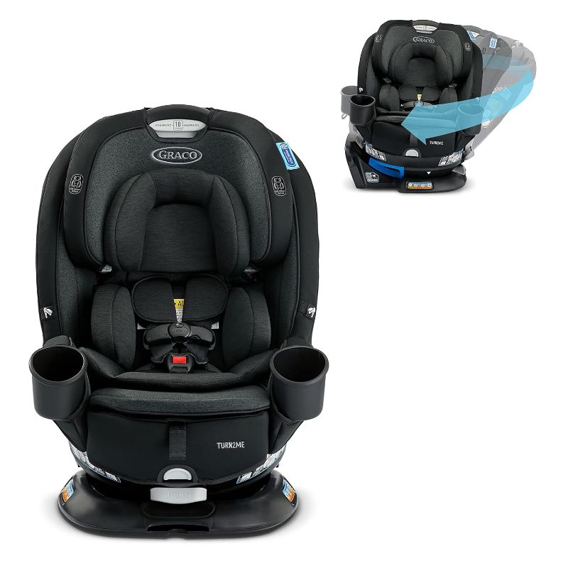 Photo 1 of Graco Turn2Me 3-in-1 Car Seat, Rotating Car Seat, Rear Facing Car Seat, Forward Facing Car Seat, and Highback Booster Seat, Cambridge
