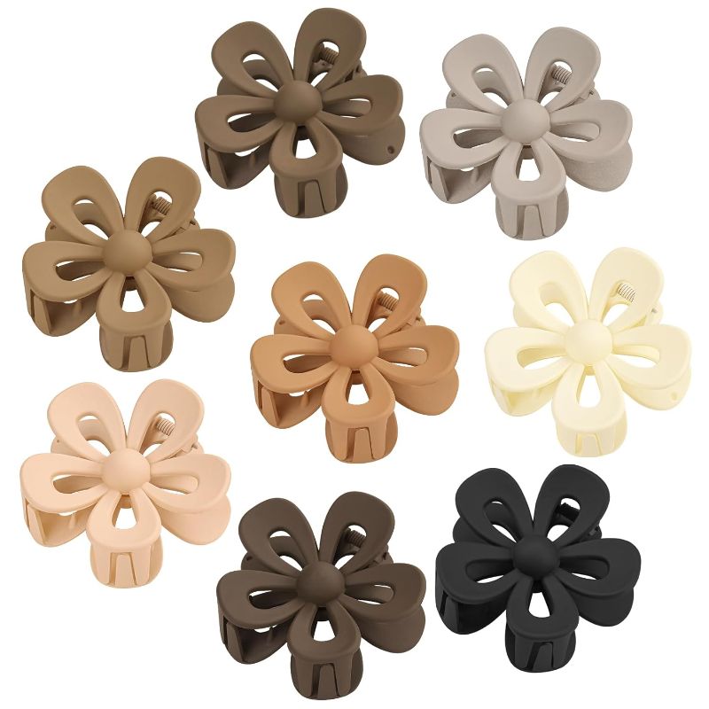 Photo 1 of CHANACO Flower Hair Clip Hair Clips for Women Claw Clips for Thick Hair Flower Claw Clip Cute Hair Clips Hair Claw Clips Large Hair Clips Hair Accessories for Women Gifts