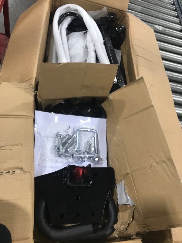 Photo 1 of PINGDIR 2" Hitch Mount Bike Rack, 2 Bike Folding Tiltable Platform Style Carrier 150lbs for Standard, Fat Tire, and Electric Bicycles with Hitch stabilizer,Trailer Hitch Lock, 2 Ratchet Straps