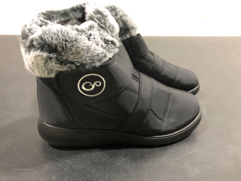 Photo 2 of [Size 9.5] Womens Winter Snow Boots Faux Fur Lined Warm Waterproof Ankle Boots

