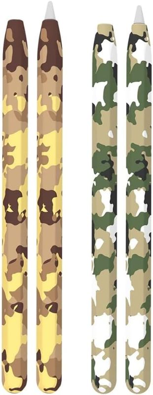 Photo 1 of 2Pack Silicone Military Camouflage Pencil Cover for Apple Pencil 1st Generation Accessories Compatible with iPad Pro 11 12.9 inch, for Apple Pencil Case Cover Sleeve https://a.co/d/7WHFSmG