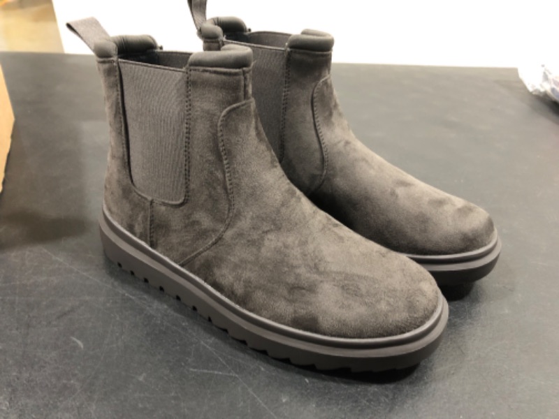 Photo 1 of [Size 6.5] Bacia Chelsea boots in gray faux suede 