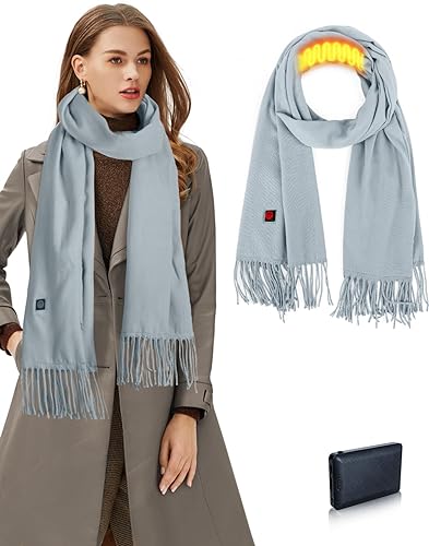 Photo 1 of Lionrose Heated Scarf for Women Rechargeable,Electric Heating Scarf for Neck with USB 5000mAh Battery, Cold Winter Gift Men 