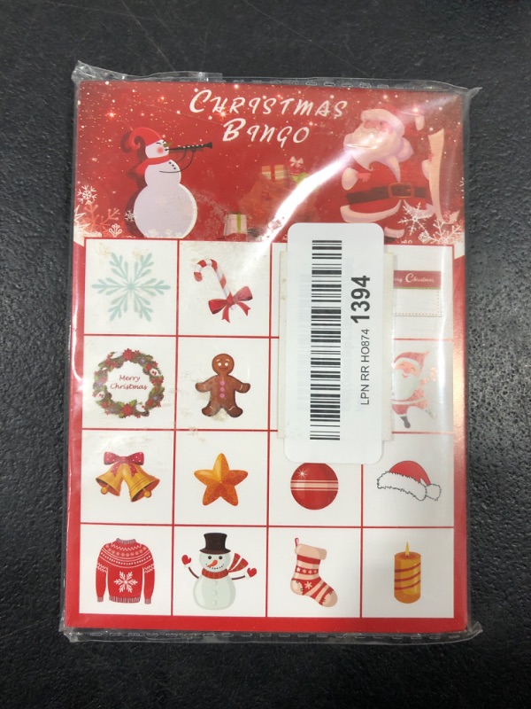 Photo 1 of Christmas Bingo Cards and Tokens Set