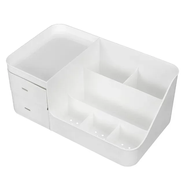 Photo 1 of 1Pc Desktop Organizer Cosmetic Storage Case Make-up Organizer Box for Students
