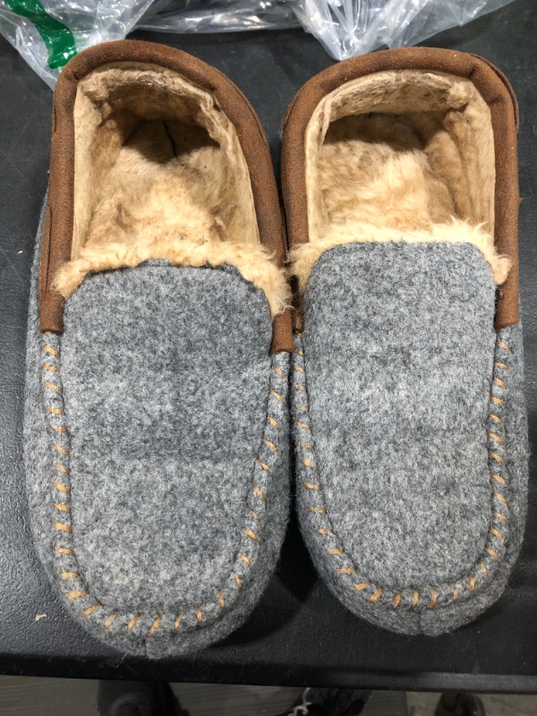 Photo 1 of [Size 11] RockDove Men's Hearthfire Memory Foam Moc Slipper 11 Charcoal