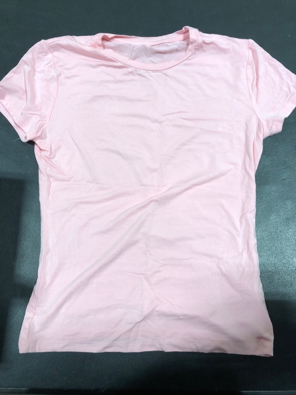 Photo 1 of [Size L] Ladies Classic Soft Tee- Pink
