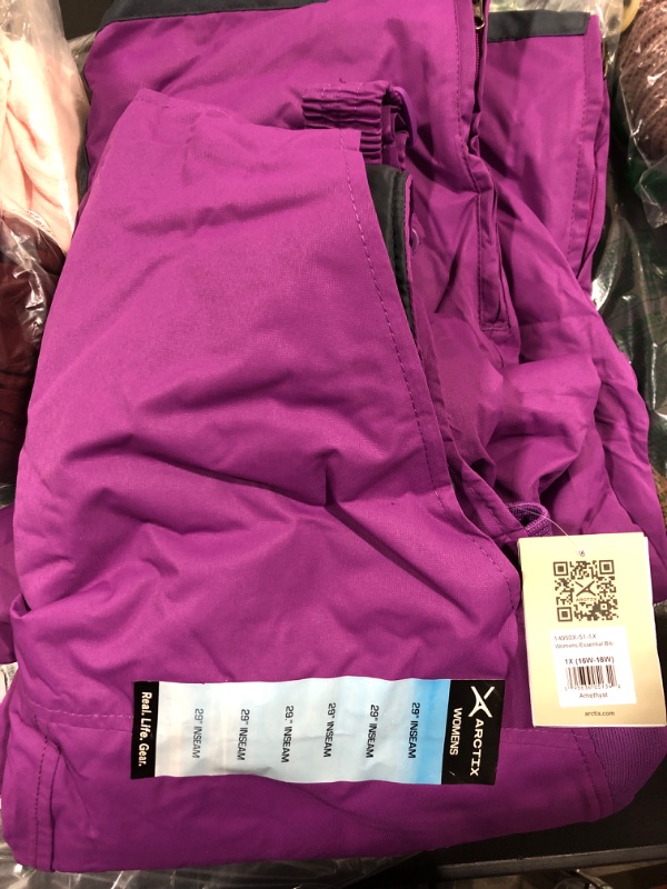 Photo 2 of [Size XL] Arctix womens Essential Insulated Bib Overalls- Purple