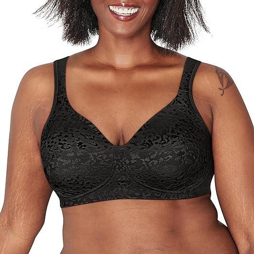 Photo 1 of [Size 36D]  PLAYTEX Women's 18-Hour Ultimate Lift Wireless Full-Coverage Bra with Everyday Comfort- Black