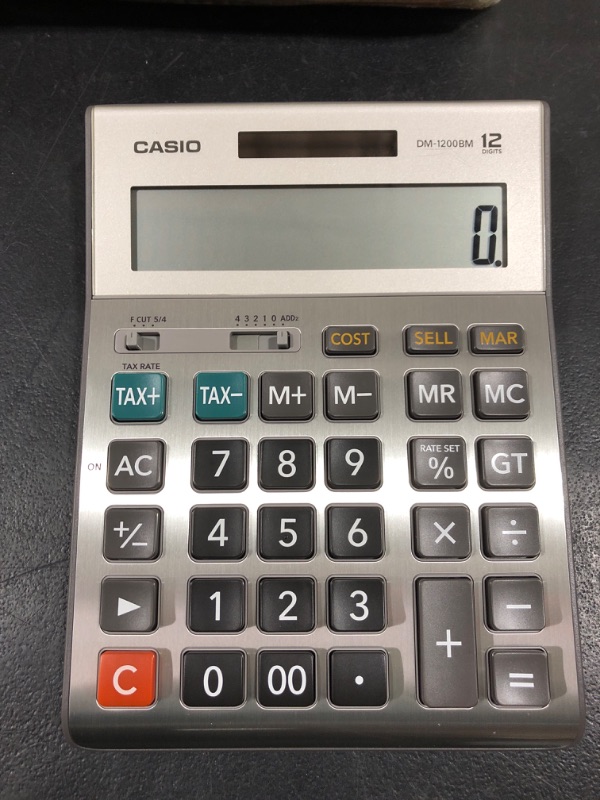 Photo 2 of Casio DM-1200BM,Business Desktop Calculator, Extra Large Display
