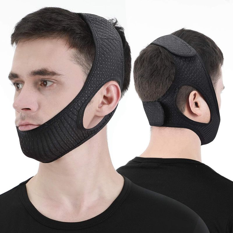 Photo 1 of Anti-Snoring Belt Cpap Snore Stop Chin Strap Sleep Apnea Sleeping Jaw Solution
