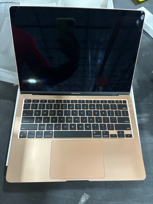 Photo 4 of Apple 2020 MacBook Air Laptop M1 Chip, 13" Retina Display, 8GB RAM, 256GB SSD Storage, Backlit Keyboard, FaceTime HD Camera, Touch ID. Works with iPhone/iPad; Gold 256GB Gold - FACTORY SEALED - OPENED FOR PICTURES 