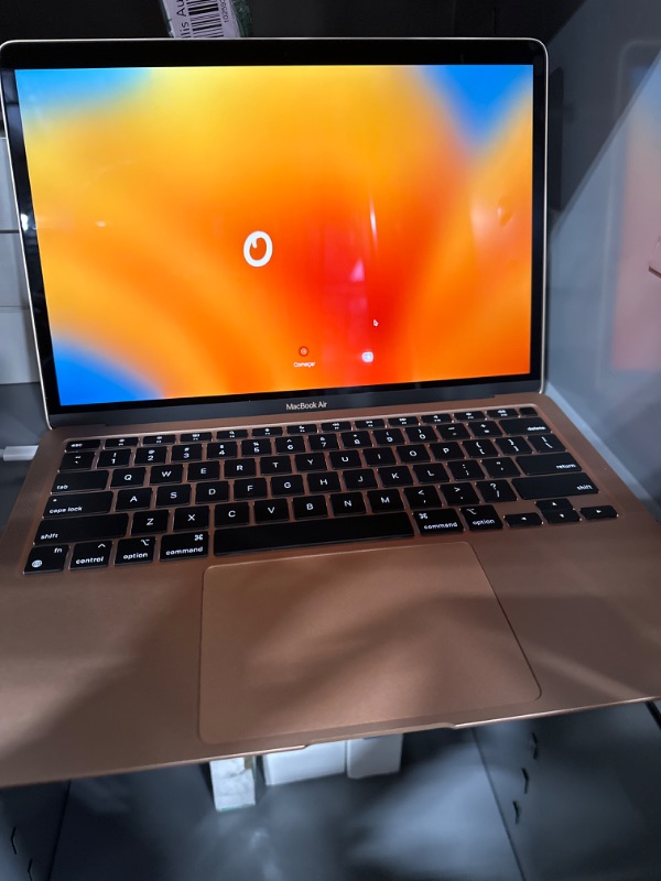 Photo 3 of Apple 2020 MacBook Air Laptop M1 Chip, 13" Retina Display, 8GB RAM, 256GB SSD Storage, Backlit Keyboard, FaceTime HD Camera, Touch ID. Works with iPhone/iPad; Gold 256GB Gold - FACTORY SEALED - OPENED FOR PICTURES 