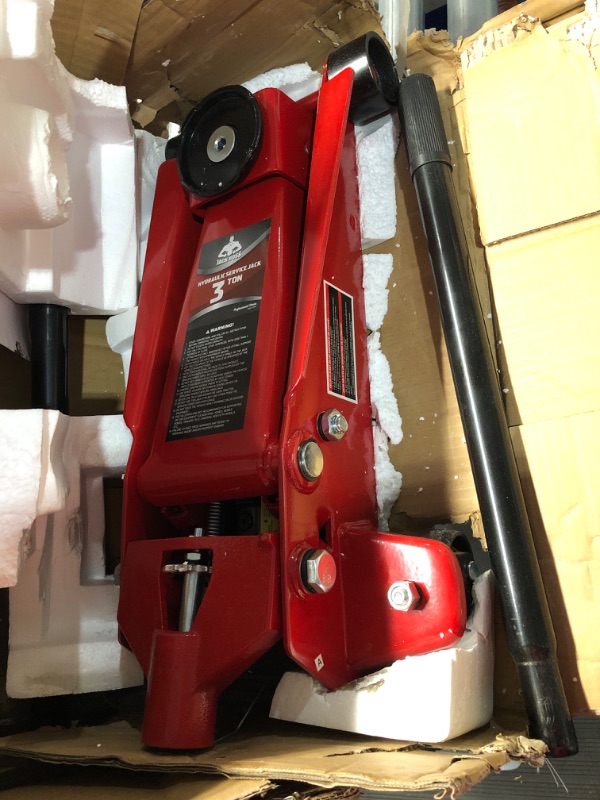 Photo 2 of Jack Boss Floor Jack 3 Ton Capacity Fast Lift Service Jack Steel Heavy Duty Hydraulic Car Jack