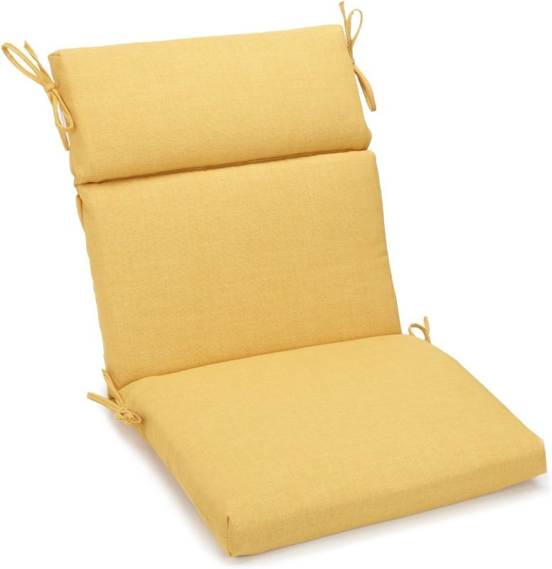 Photo 1 of (SIMILAR TO STOCK PHOTO) Blazing Needles Indoor/Outdoor Seat/Back Chair Cushion, 20" by 42", Montserrat Sangria 6 Count 20" by 42" Montserrat Sangria